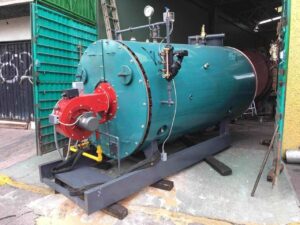 Caldera saliendo de taller